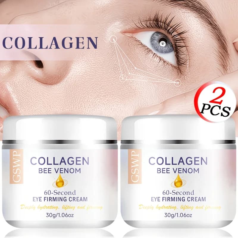 Set di creme contorno occhi al collagene GSWP: solleva e rassoda la pelle intorno agli occhi. Fornisce idratazione profonda. 30g + 30g