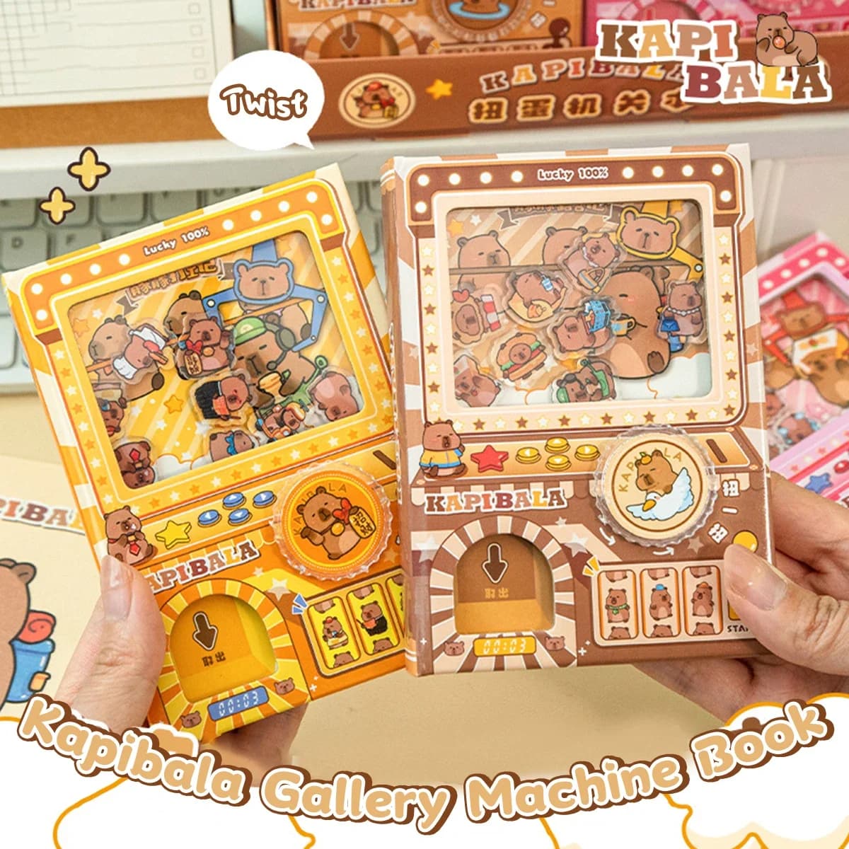 Capibara Set di quaderni occupati Giocattolo riutilizzabile antistress per l'esame Ritorno a scuola Forniture per bambini Studenti Regalo di cancelleria
