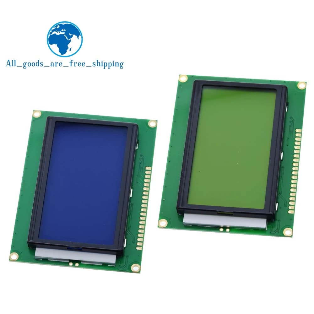 1/3 Pieces LCD Module 128*64 Points, Blue Screen 5V, LCD 12864 with Retro Illumination, Parallel Door ST7920 for Arduino