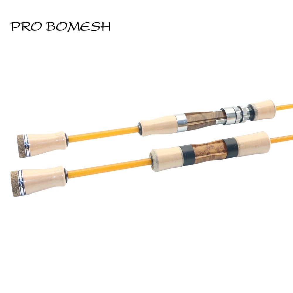 Pro Bomesh Legno Spinning Casting Reel Seat Split 3A Manico in sughero Kit fai da te Canna da pesca alla trota Componenti di costruzione Accessorio di riparazione
