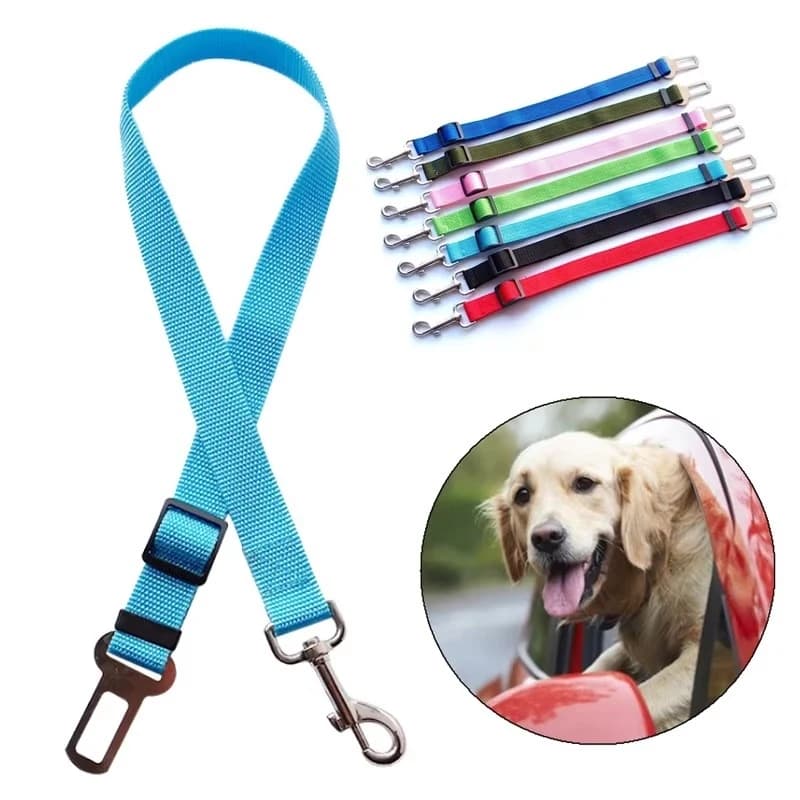 1/2 pz. Cintura di sicurezza per cani da auto, imbracatura per cuccioli, clip per guinzaglio, accessori di sicurezza per animali domestici, prodotti per la trazione auto