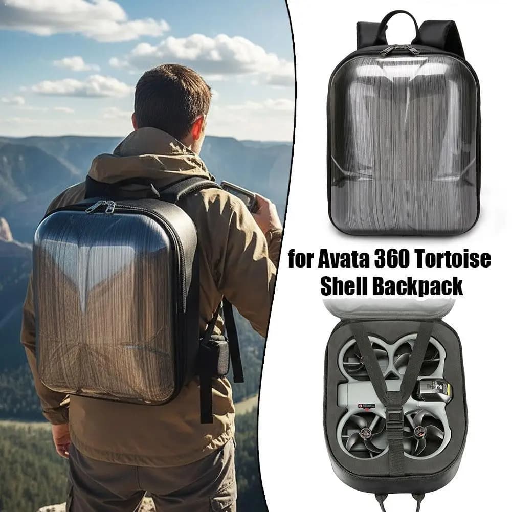 Hard backpack for DJI Avata 360 Drone Body and remote control case, waterproof travel bag with rigid shell