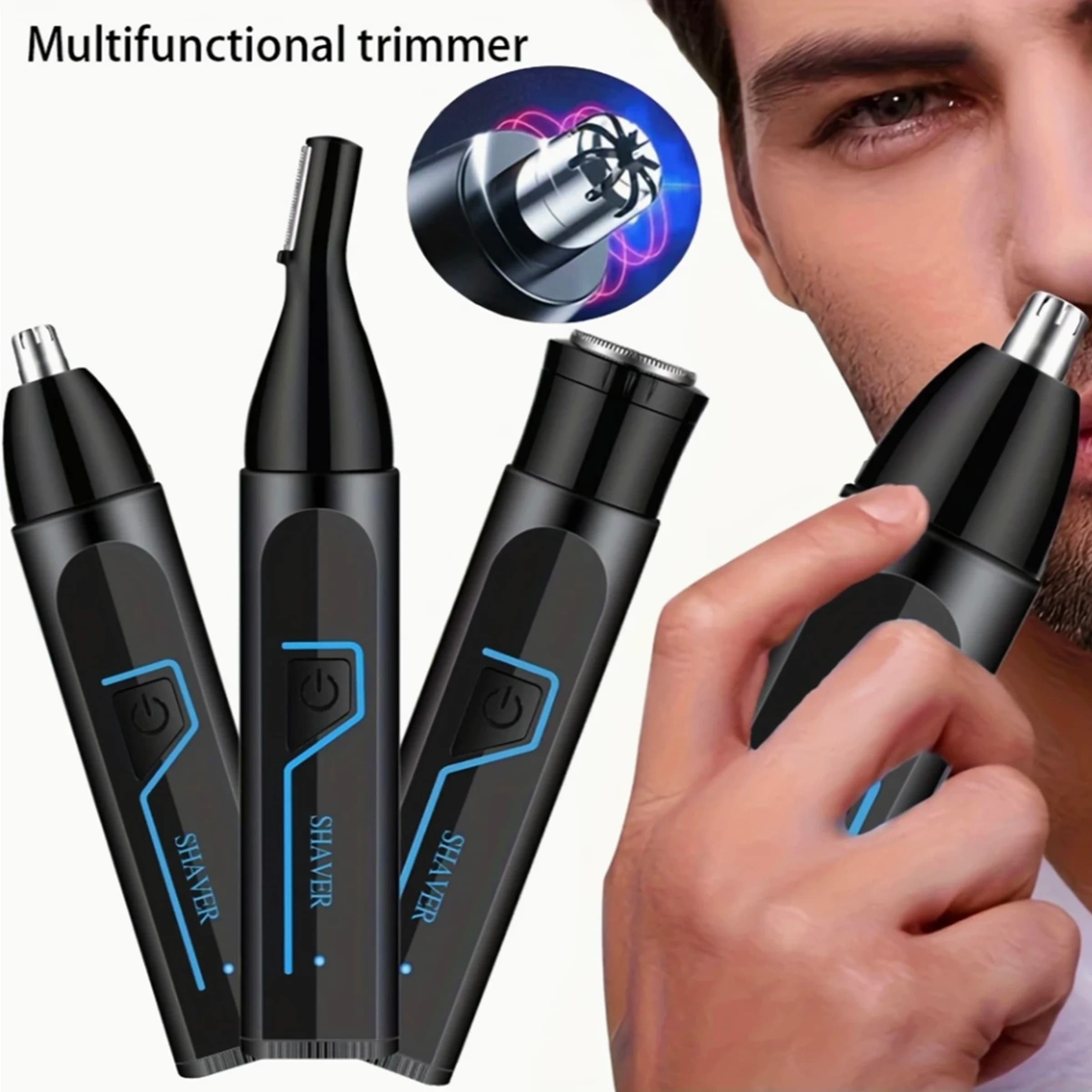Men's hair clippers Trimmer Barba Rasoi for hairs Electric nose Hairs Skins Arms Legs Hair Shaver Remover Private hair 3 in 1