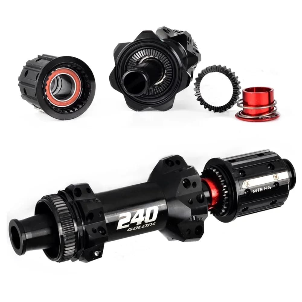 GOLDIX M240 Mozzo bici MTB EXP52T cricchetto 28H BOOST 148x12 110x15 HG/XD/MS Mozzo Corpo Blocco centrale Freno a disco Mozzo ultraleggero 320g