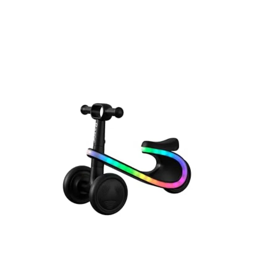 Bicicletta Senza Pedali Lightwave per Bambini e Neonati, Monopattino a 3 Ruote con Seduta per Età 12-30 Mesi, Luci LED Multicolore, Montaggio Senza Attrezzi