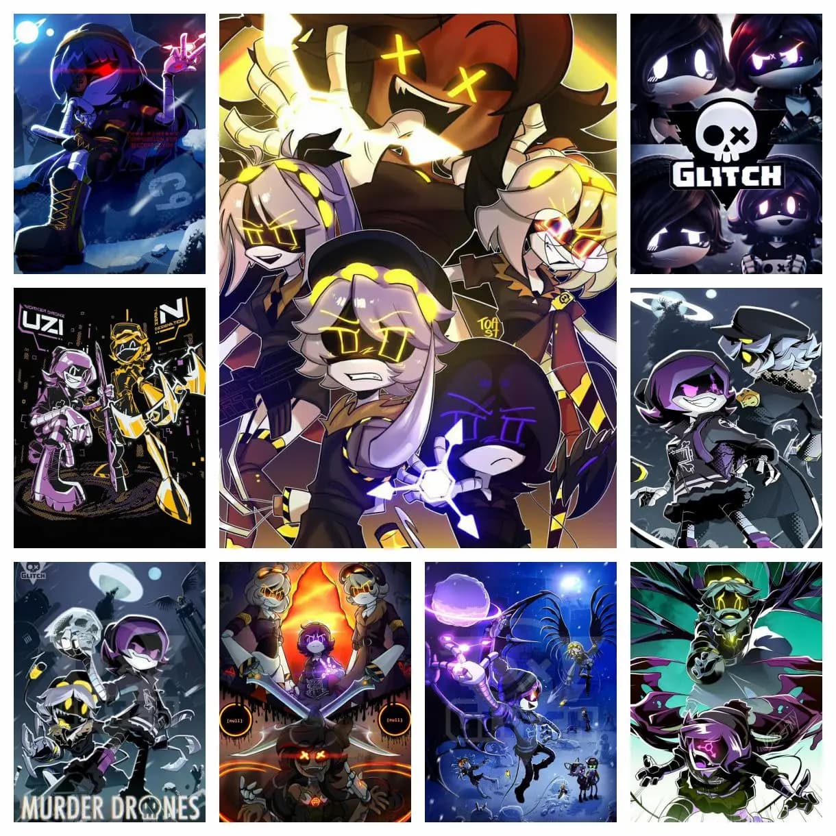 2026 Nuovo M-Murder Drones Anime 5D DIY Pittura Diamantata Rotonda Completa Decorazione Estetica per Casa, Soggiorno e Camera da Letto