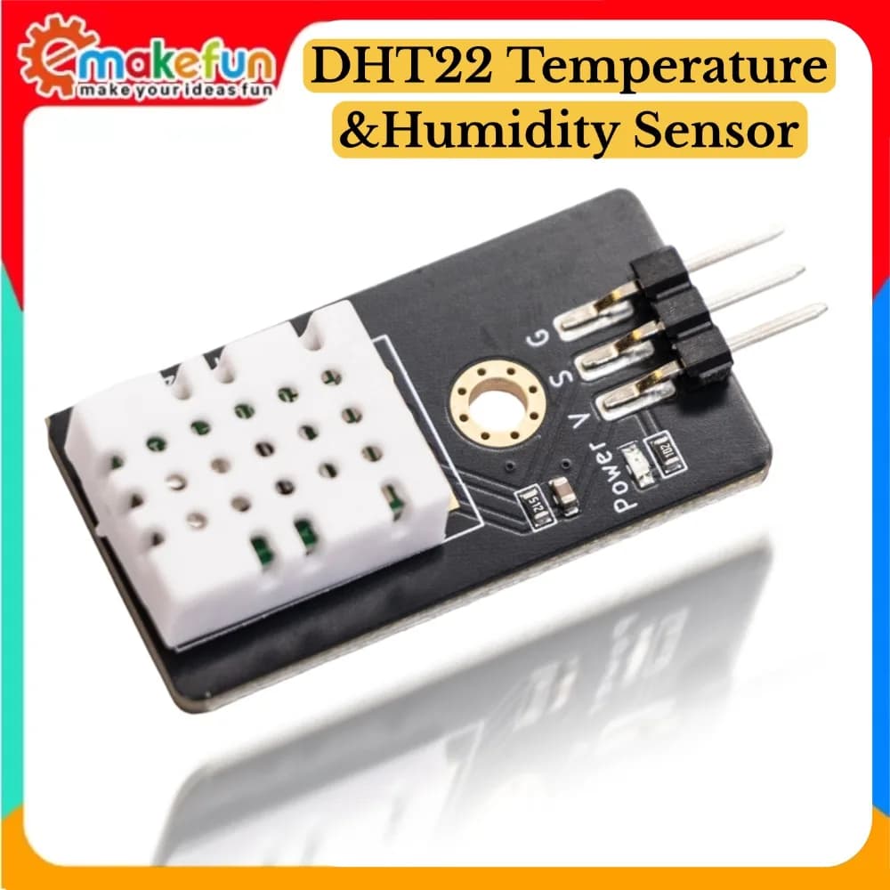 DHT22 AM2302 Digital Temperature Humidity Sensor Module with Cable 3.3-5V for Arduino ESP32 Raspberry Pi Smart Home Project