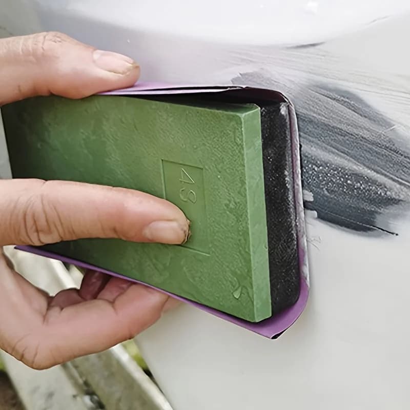 Blocco abrasivo per riparazione carrozzeria auto, supporto per carta vetrata in schiuma rigida, strumento per lucidatura e levigatura, lucidatura di pareti e lavorazione del legno - 2 misure
