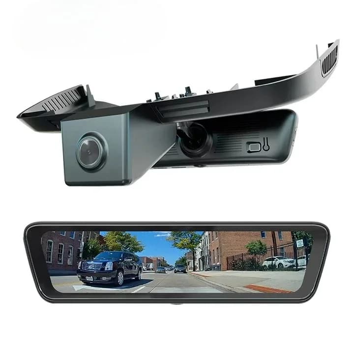 Sinjet Retrovisore Dash Cam Ampia 1080P Auto Car Camera Schermo intero da 8,2 pollici H8 Specchio Cruscotto Fotocamera Universale Linux
