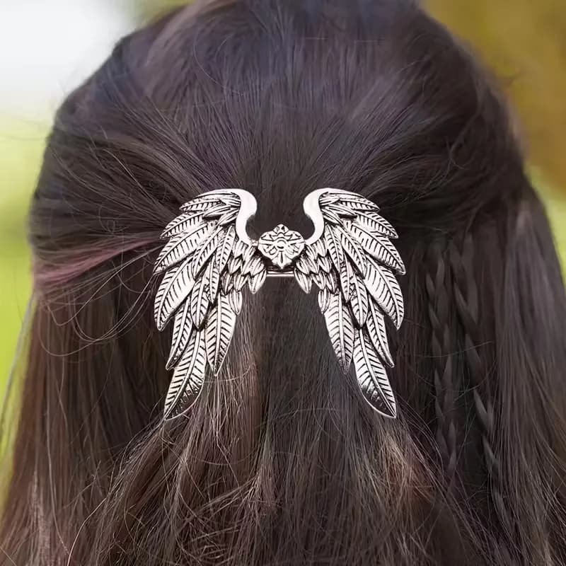 1pc Viking Angel Wing Hairpin compatible women's ancient Norwegian clothing accessory and angel wing hair accessory