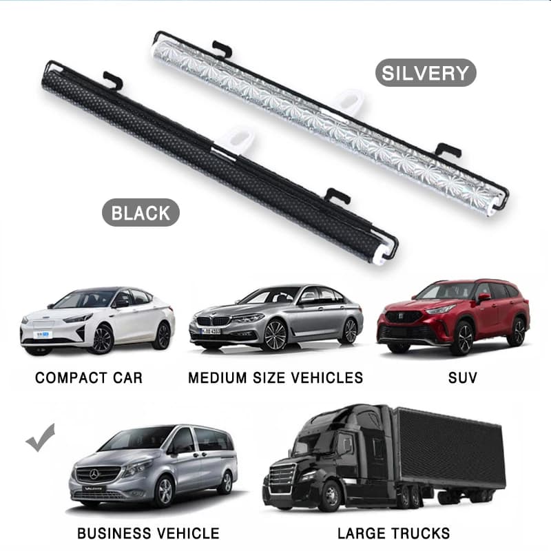 Parasole Avvolgibile per Parabrezza Auto, Tenda Avvolgibile Retrattile per Finestrini Auto, Protezione Estiva, Isolamento Termico, Tendina Parasole Anteriore e Posteriore