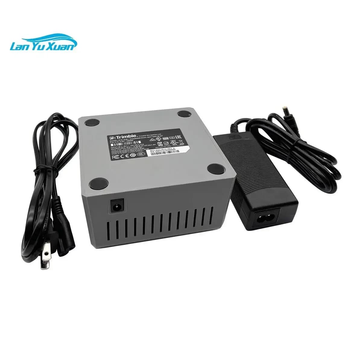 Caricabatterie a doppio slot per batterie GPS Trimble R10 R8 S6 SPS985 e stazioni totali, con spina EU/US, due alloggiamenti