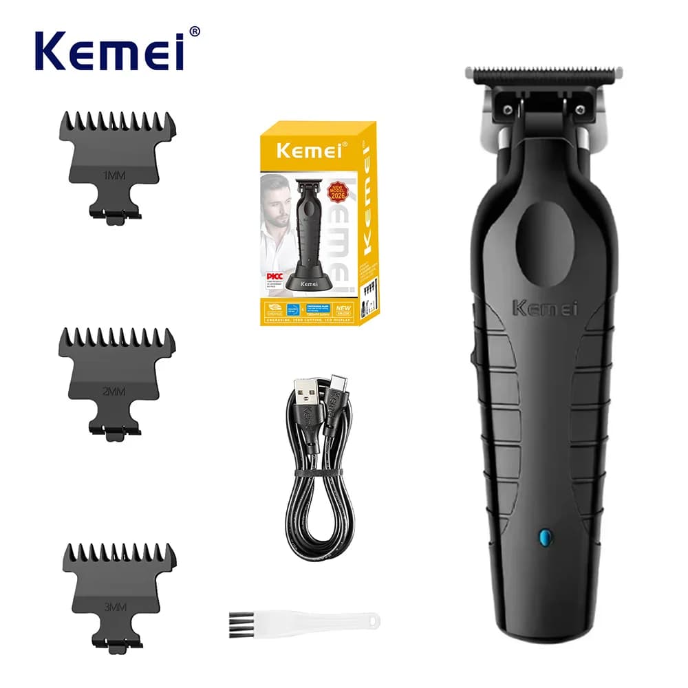 Kemei 2299 Original Trimmer Man Professional Zero Gap Hair Trimmer Machine Base Barber Clippers Professional Hair