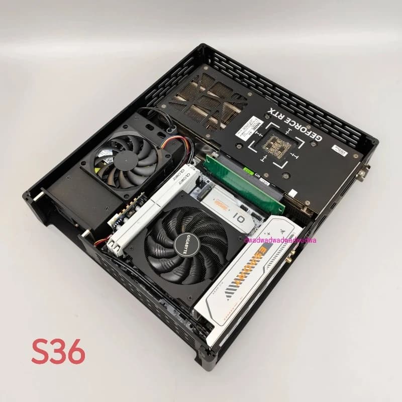 (Nuova versione) Chassis S35 piccolo host portatile mini ITX da 4 litri, supporta la scheda grafica a doppia ventola, piccolo alimentatore 1u