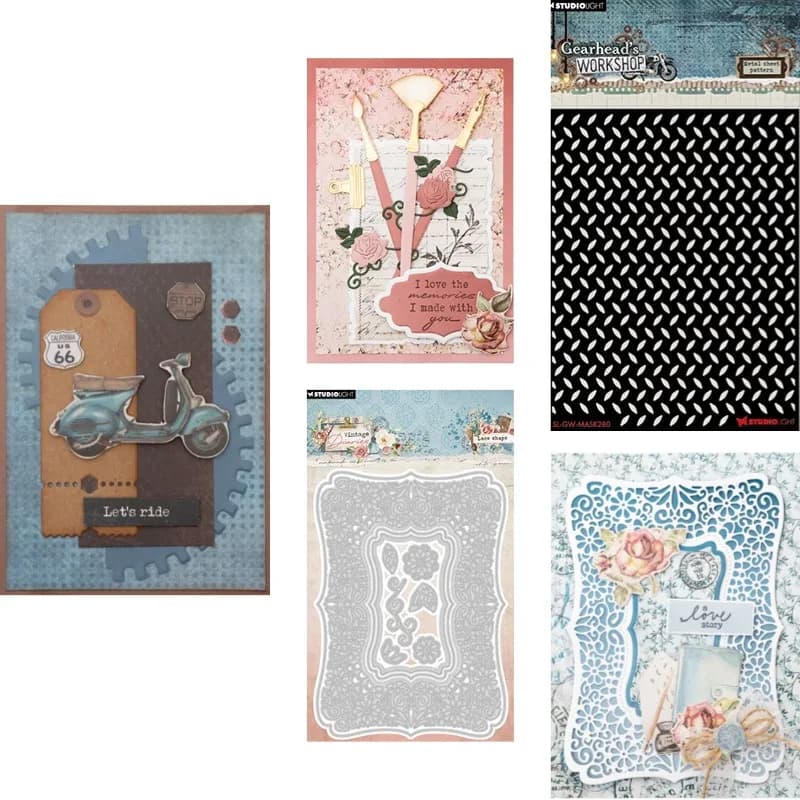 Stencils and Stencils in Metal Seed Shape, New Models 2026 for Scrapbooking and Craft Creations