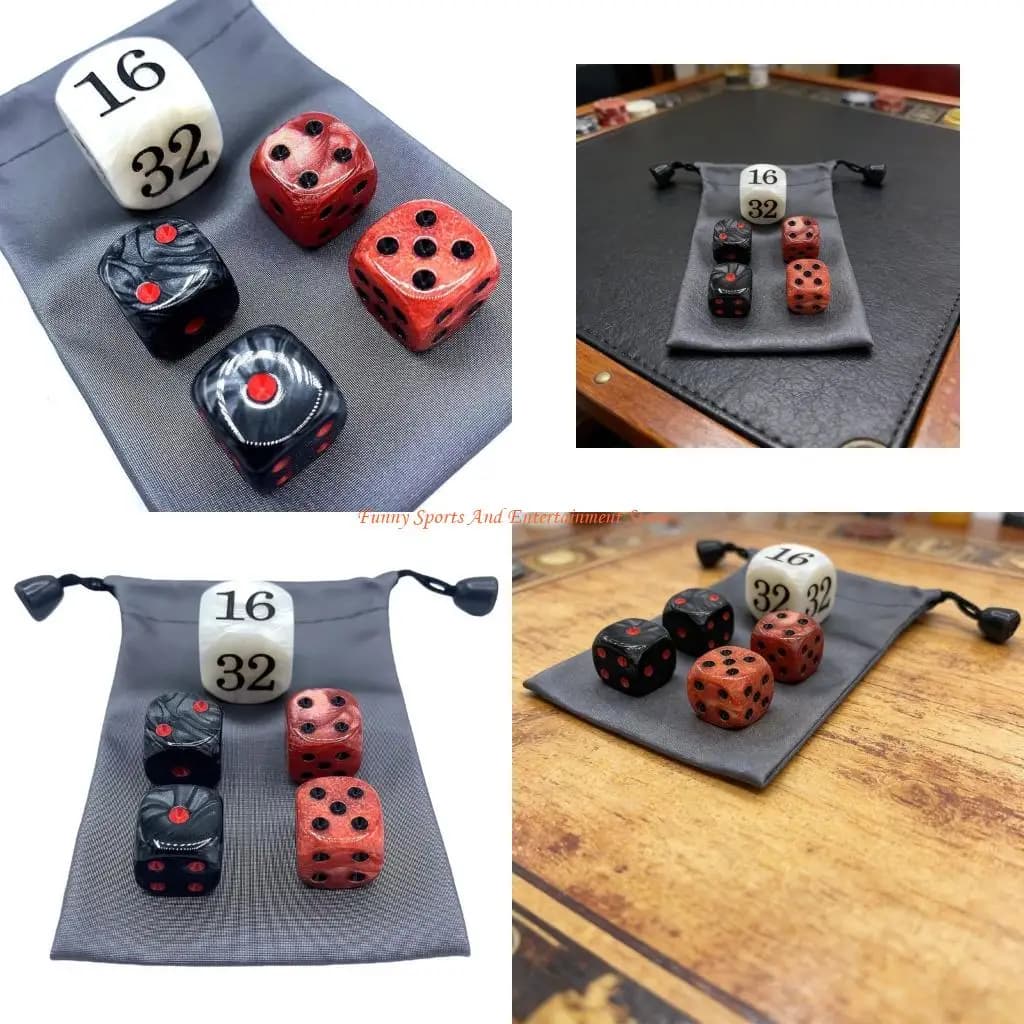 C4DE Dadi da gioco in acrilico Dadi per backgammon Dadi Backgammon Raddoppio Cubi Dadi da 16 mm