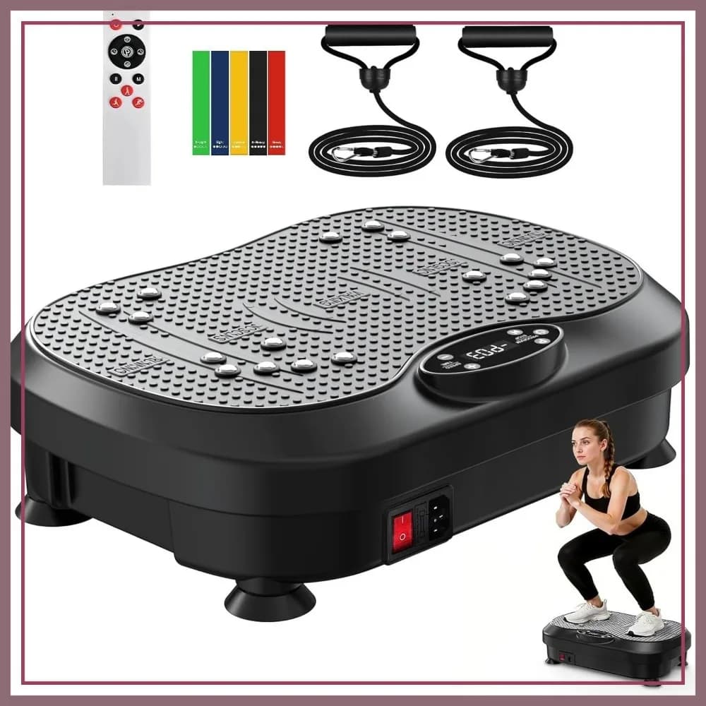 Pedana Vibrante per Esercizi, 200 Livelli, Attrezzatura per Allenamento Fitness Total Body per Palestra Domestica e Perdita di Peso
