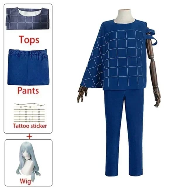 2026 Jujutsu Kaisen Mahito Cosplay Costume Anime Parrucca Top Pantaloni Completo Halloween per Uomo Carnevale Festa Accessori