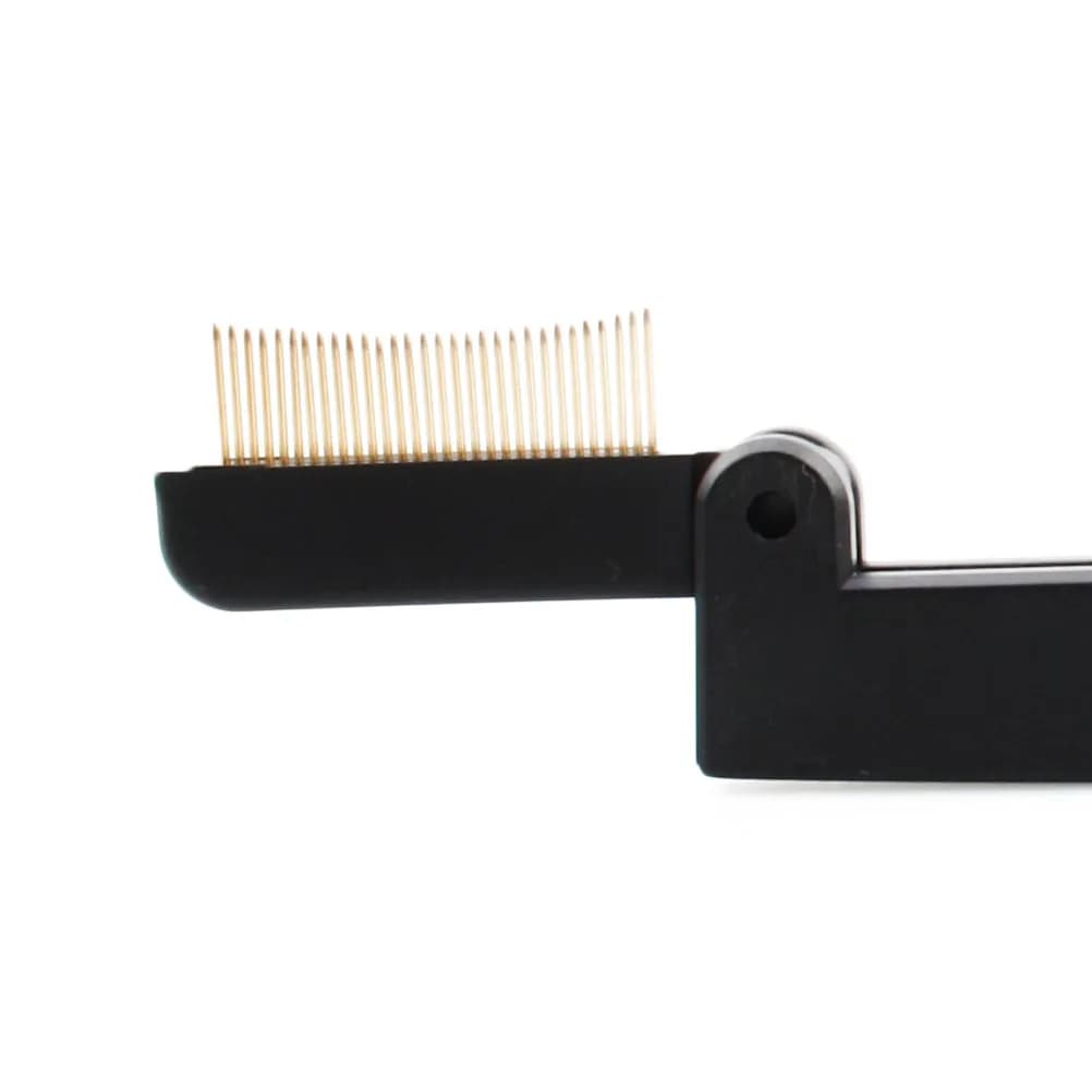 1Pcs Folding Eyelash and Eyebrow Comb Dual Side Lash Separator Brush for Curling Mascara Use Travel Makeup Tool Easy Clean
