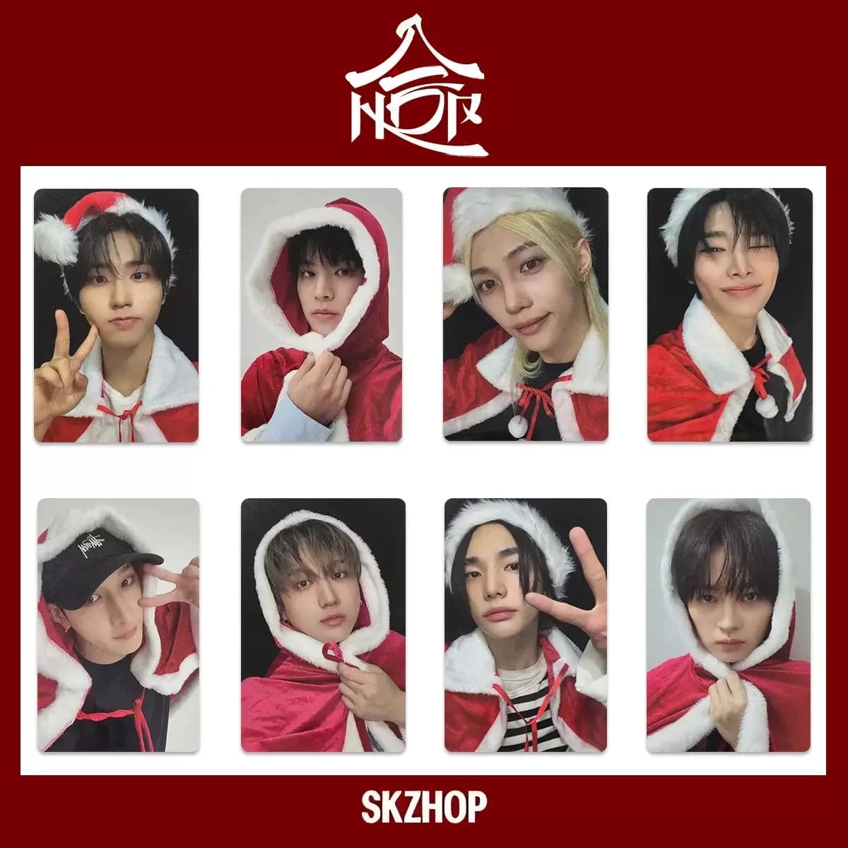 kpop 8pcs StrayKids LOMO cards Korean boy band ablaum lomo cards SKZOO album cards, Christmas cards, random cards