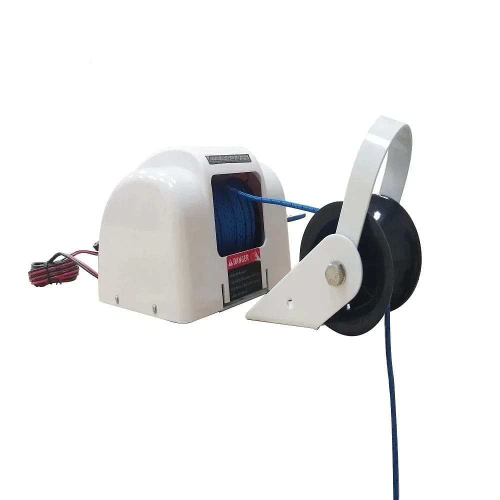 Verricello di ancoraggio standard AutoDepoly 12V 45 libbre. Acqua salata per pontone per barche marine