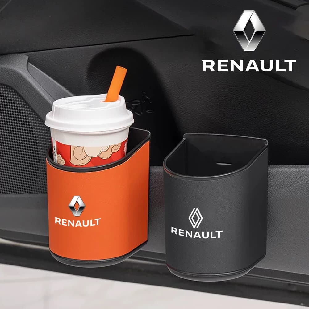 Cestino portaoggetti in pelle da appendere per auto Renault, accessori per Megane 3 2 4 Clio 4 5 Captur Trafic Scenic 2