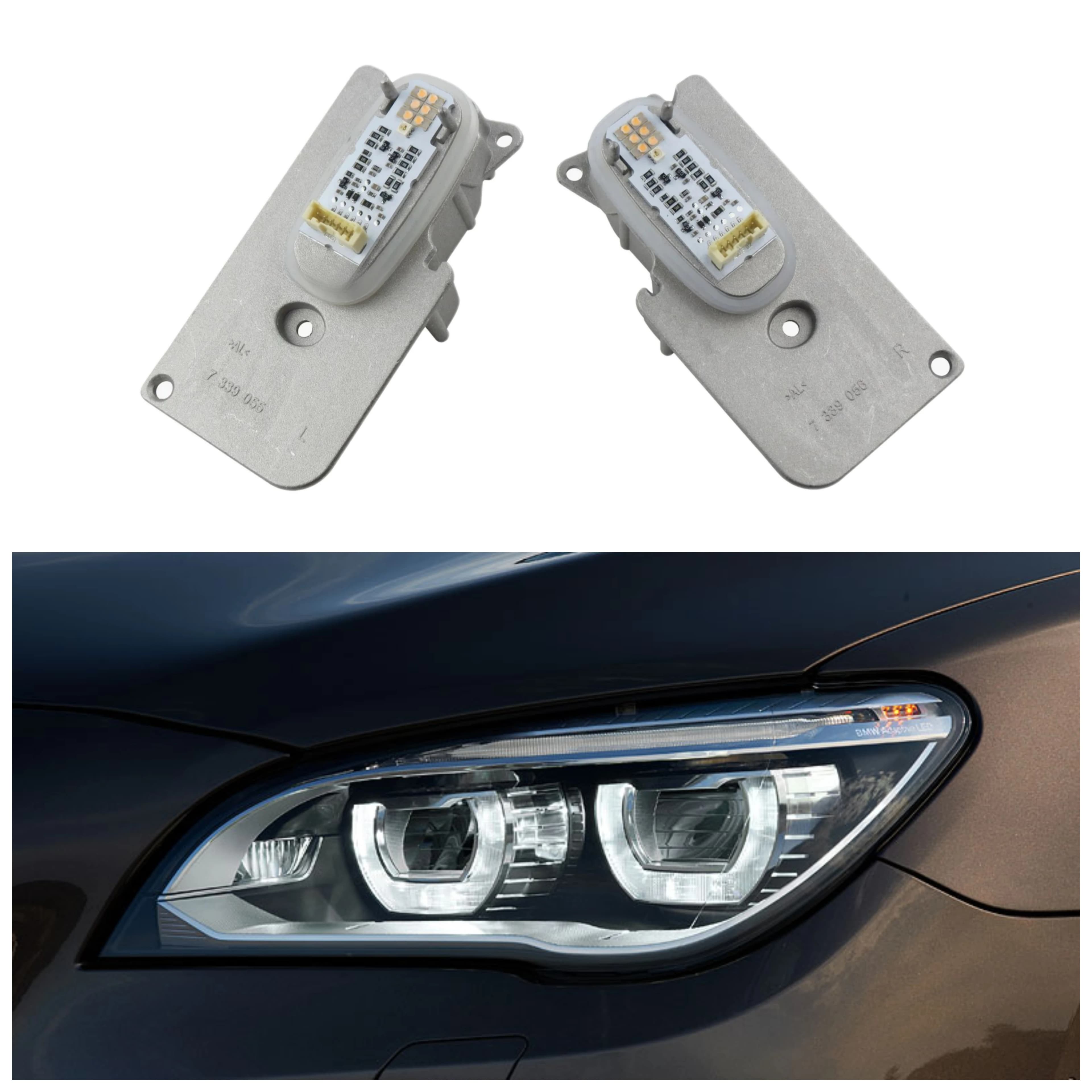 63117339056 63117339055 Per BMW Serie 7 F01 F02 LCI 2014-2016 Modulo LED Completo per Fari e Indicatori di Direzione Accessori Auto