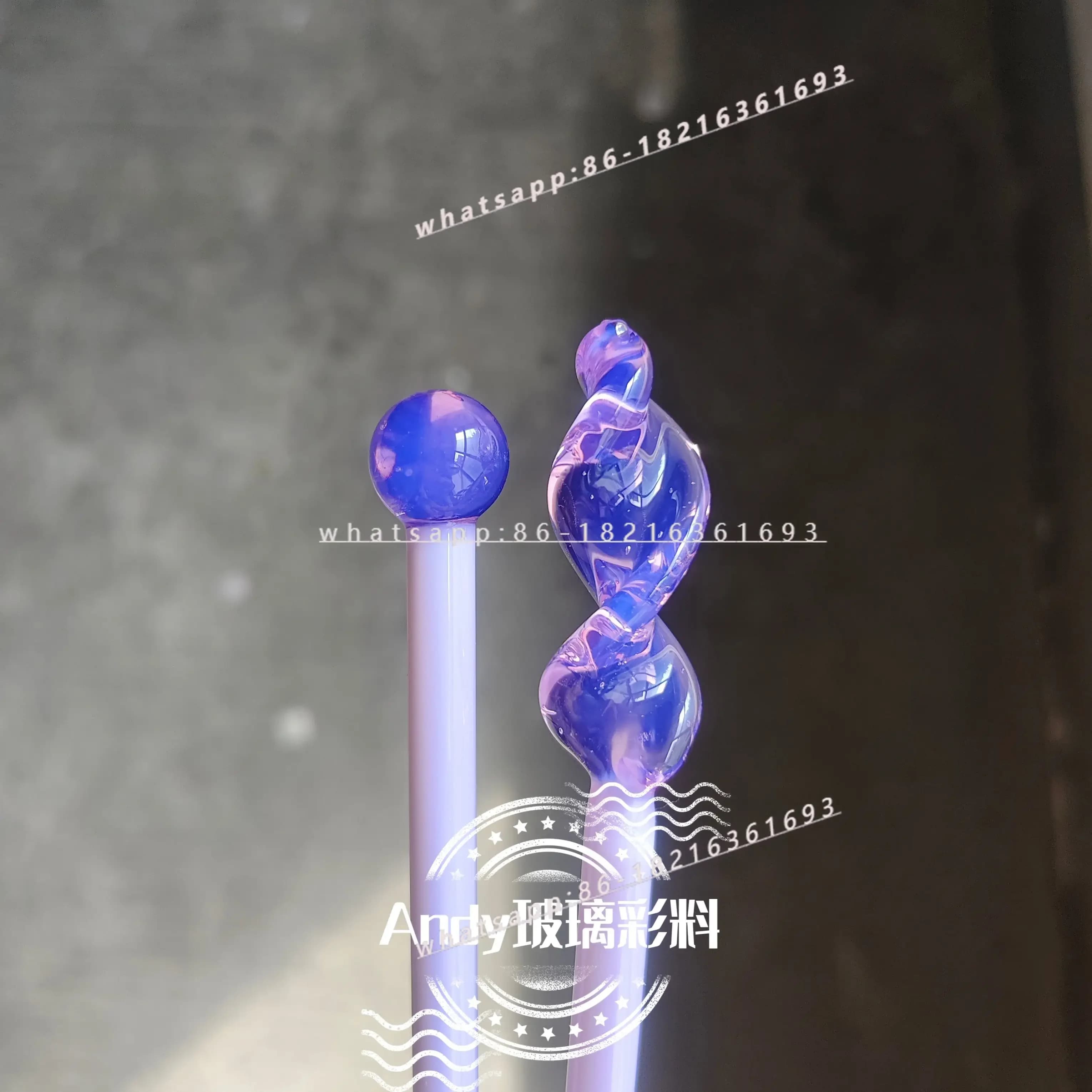 Barra proteica viola cristallo B11, materiale color vetro bruciato, barra in vetro lampada, materiale duro smaltato colorato