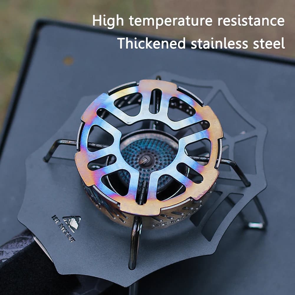 Stainless steel box windscreen high temperature resistant wind ring camping Picnic kitchen supplies