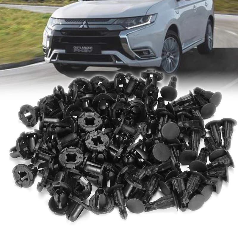 50 Pz Per Mitsubishi Endeavour Outlander 9mm Auto Paraurti Parafango Fibbia Paraspruzzi Splash Guard Rivetto Push Clip di Fermo