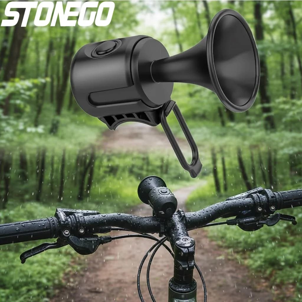 IPX4 Waterproof Bike Alarm Battery Powered Handlebar Ring Alarm for Road Mountain Bicycles Cycling Accessories