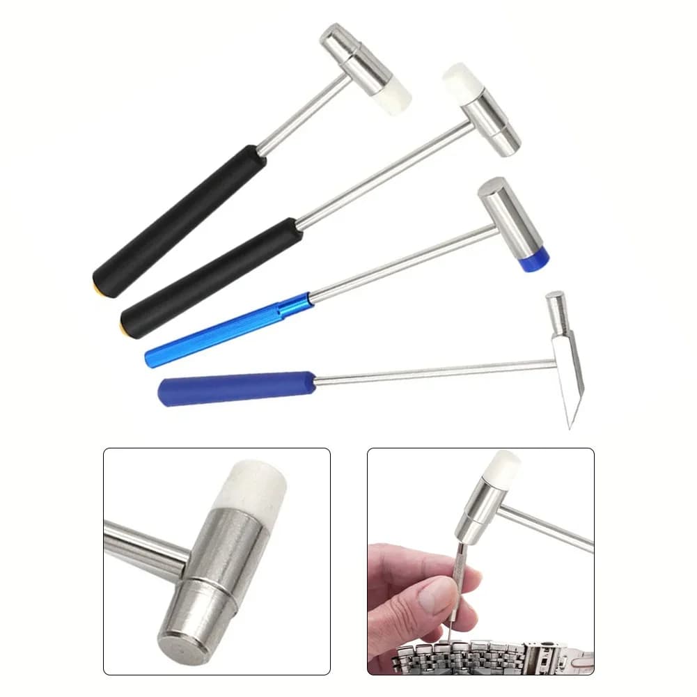 1 piece mini hammer, repair tool, double head metal hammer, portable hammer for DIY repair of jewelry and watches, manual tools