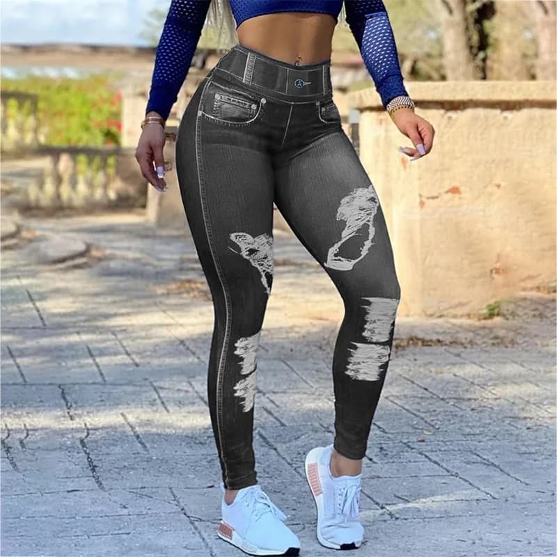 Nuovi Leggings in Denim 2026 a Vita Alta, Elasticizzati e Contenitivi, Leggeri e Comodi, Ideali per l'Uso Quotidiano