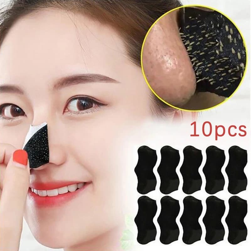 10Pcs Unisex Blackhead Remove Mask Peel Nasal Strips Deep Cleansing Shrink Pore Nose Black Head Remove Stickers Skin Care Mask‘