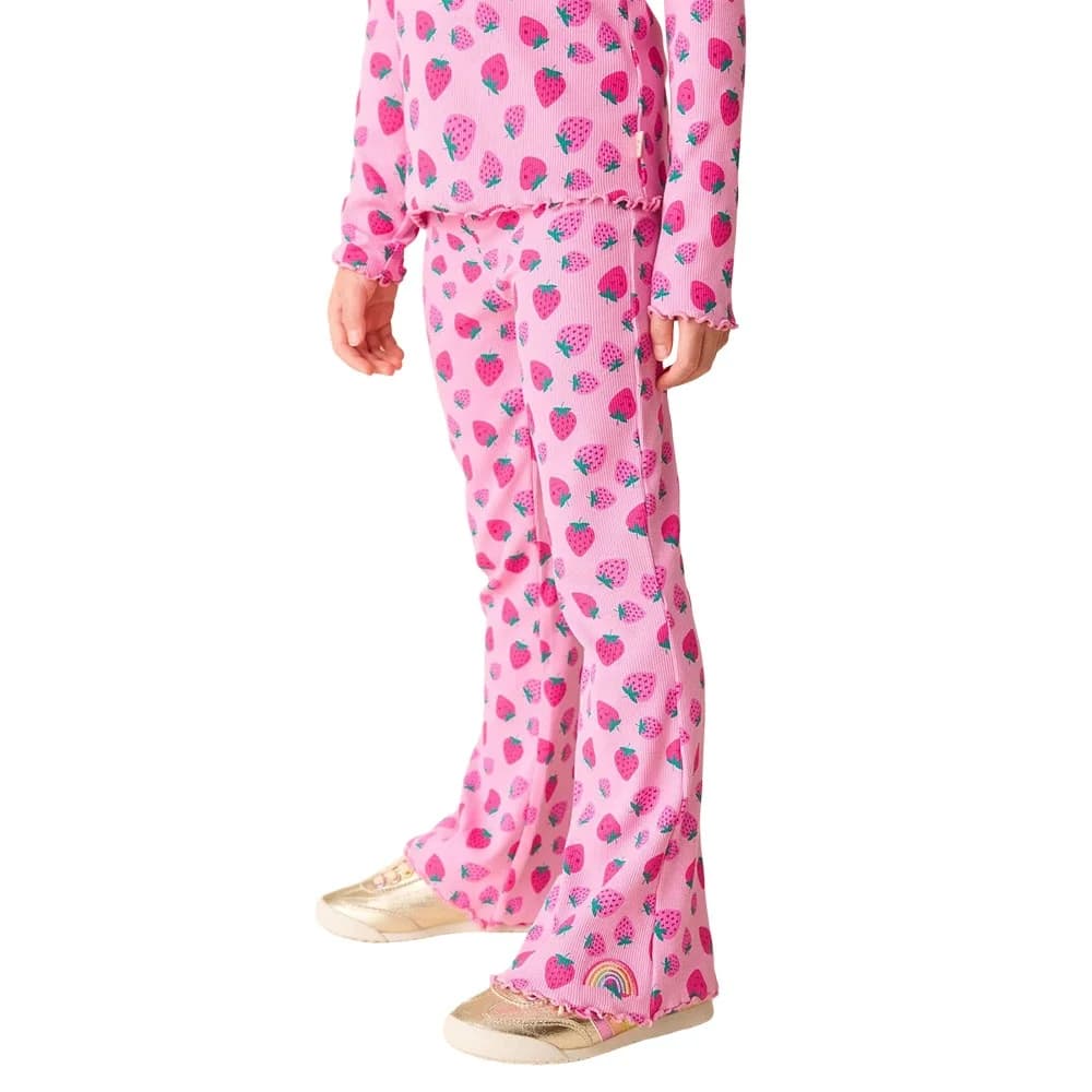 Jumping Meters Girls Full-Length Flare Pants Strawberry Print Pencil Trousers Kids Fashion Autumn Collection New Design Leggings