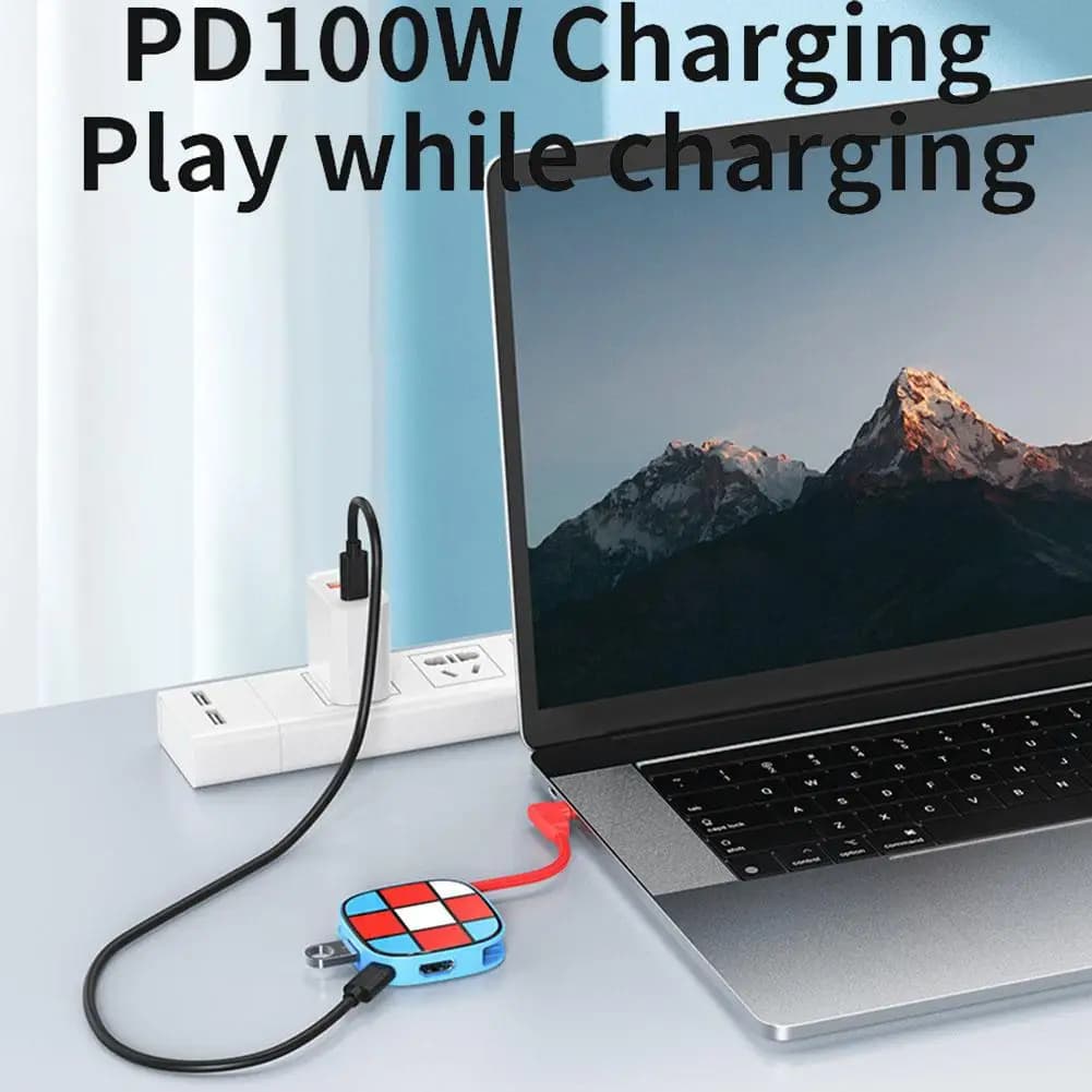 Docking station 3 in 1 di tipo C 4K a 30 Hz R Esolution HD Console di gioco Schermo Casting Gioco Frequenza di trasmissione 5 Gbps