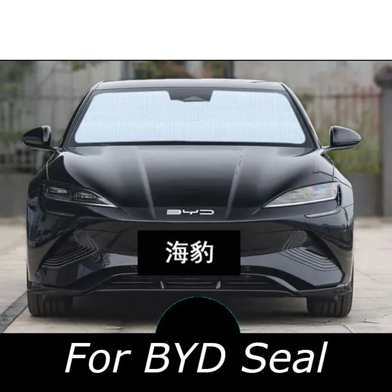Per BYD Seal 2023 2024 parabrezza per finestrino dell'auto parasole anteriore protezione UV riflettore parasole parasole argento