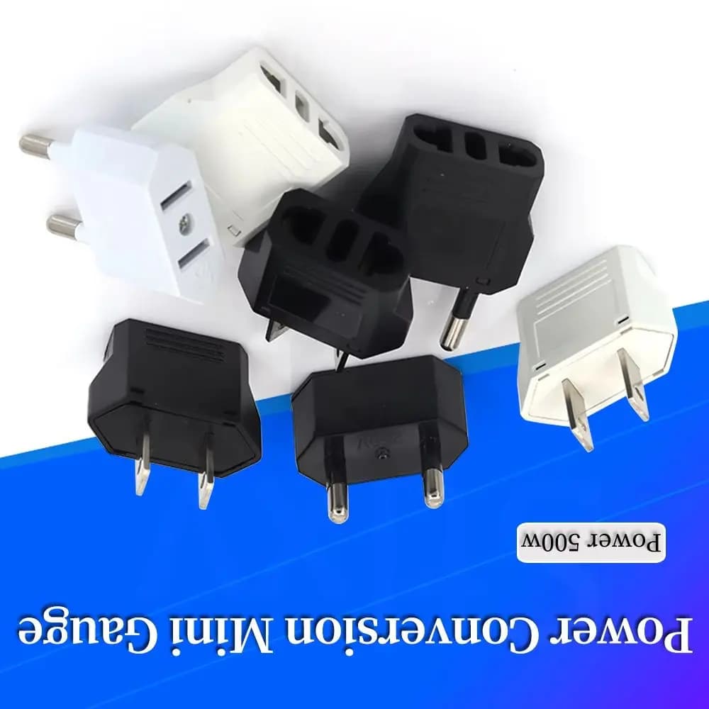 Stlxy EU Euro KR Plug Adapter US to EU Plug Adapter Travel KR EU Adapter Electric EU KR Plug Converter Power Sockets AC Outlet