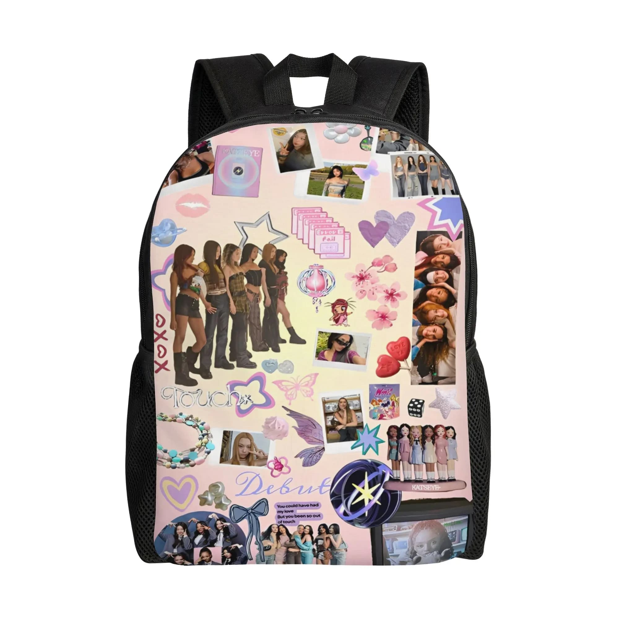 Katseye Kpop Idol Cool Backpack Lightweight High School Business Korean Daypack for Men Women Laptop Computer Shoulder Bag