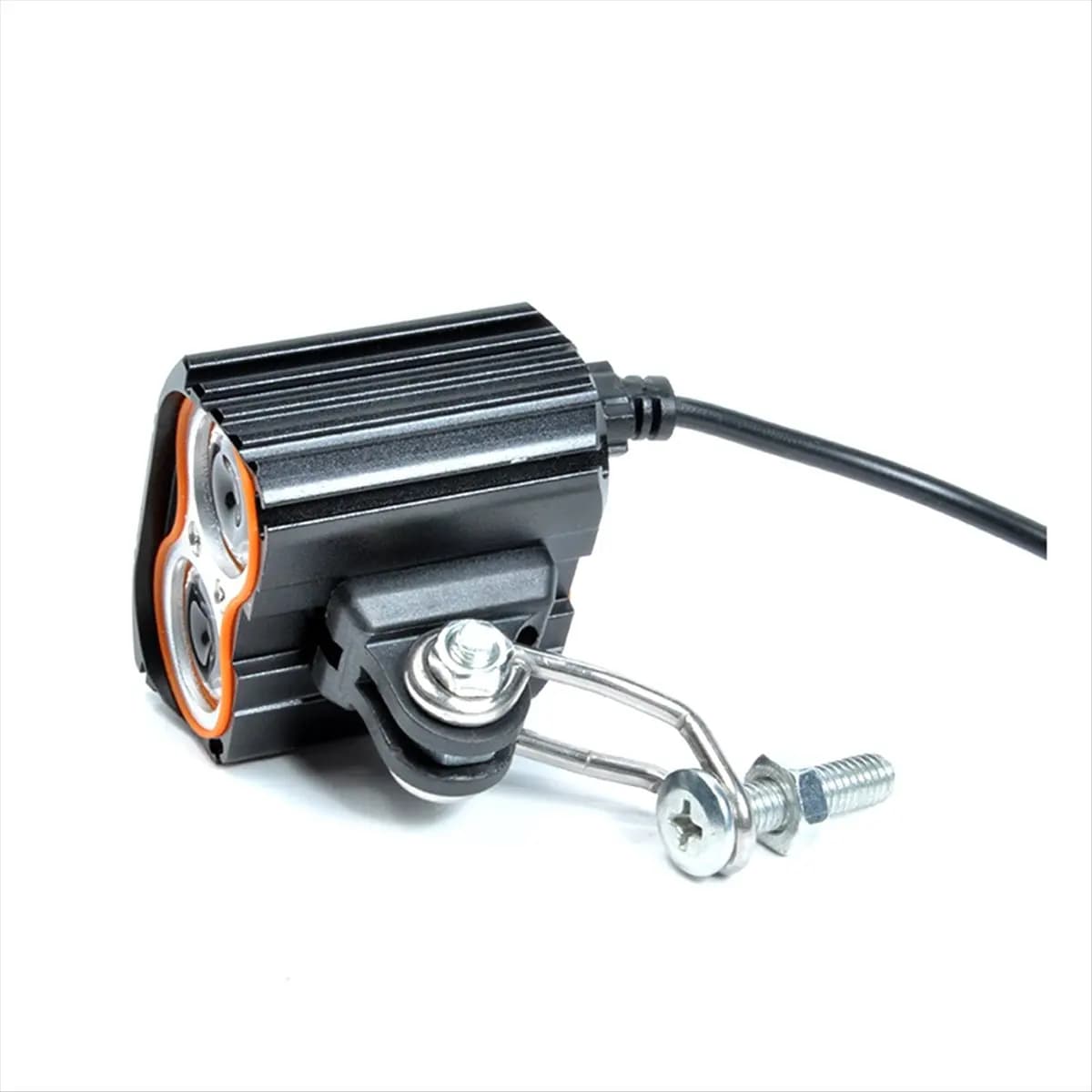 Faro per mountain bike 5V-48V Impermeabile in lega di alluminio Scooter Luci anteriori Lampada Avvertimento notturno Proiettore USB [JQ-EN&RS]