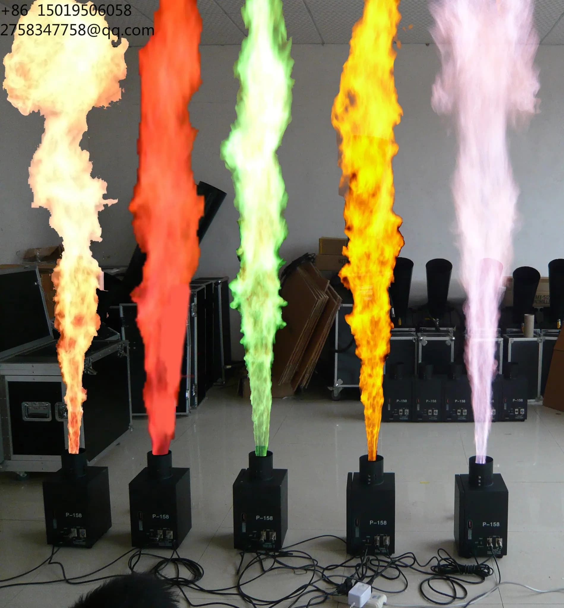 Mini DMX Flame Projector Concert Fire Machine for Stage Disco DJ Party Lighting Equipment