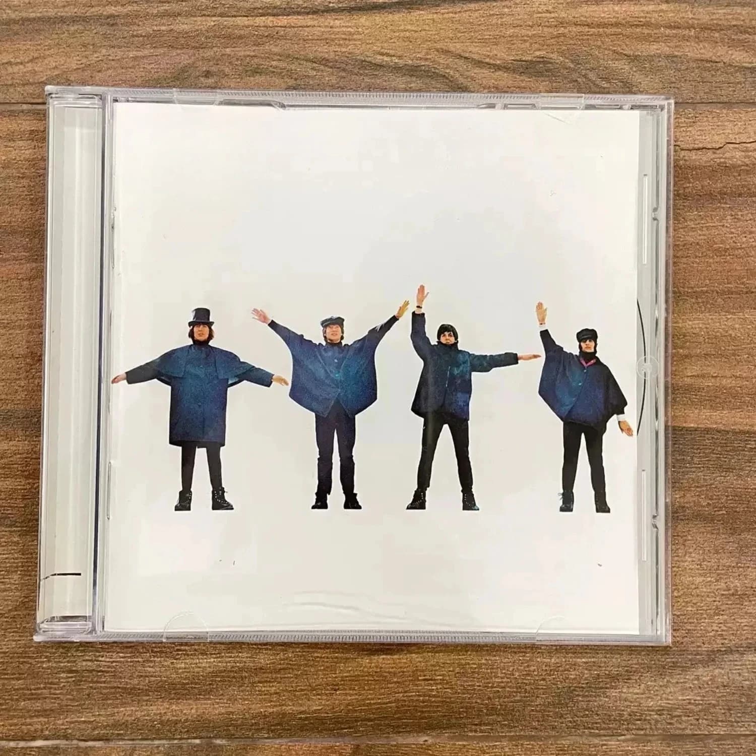 60s Vintage British Classic Pop Rock Audio CD Four Hand Drawn Figures Portrait Art Cover High Fidelity Music Disc