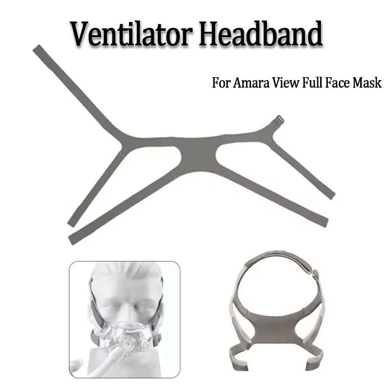 Fascia di ricambio per ventilatore regolabile adatta per copricapo CPAP con maschera a pieno facciale Amara View