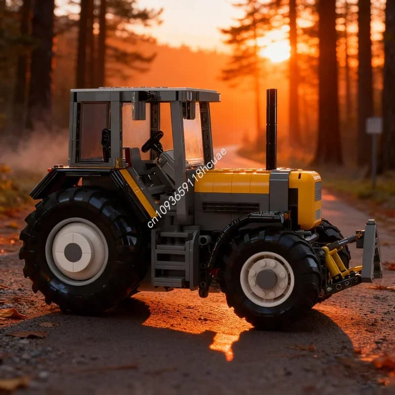 1046pcs MOC Renault TZ Series Tractor Technical Model Building Blocks Assemble DIY Christmas Gifts Creative Idea Toys Brick