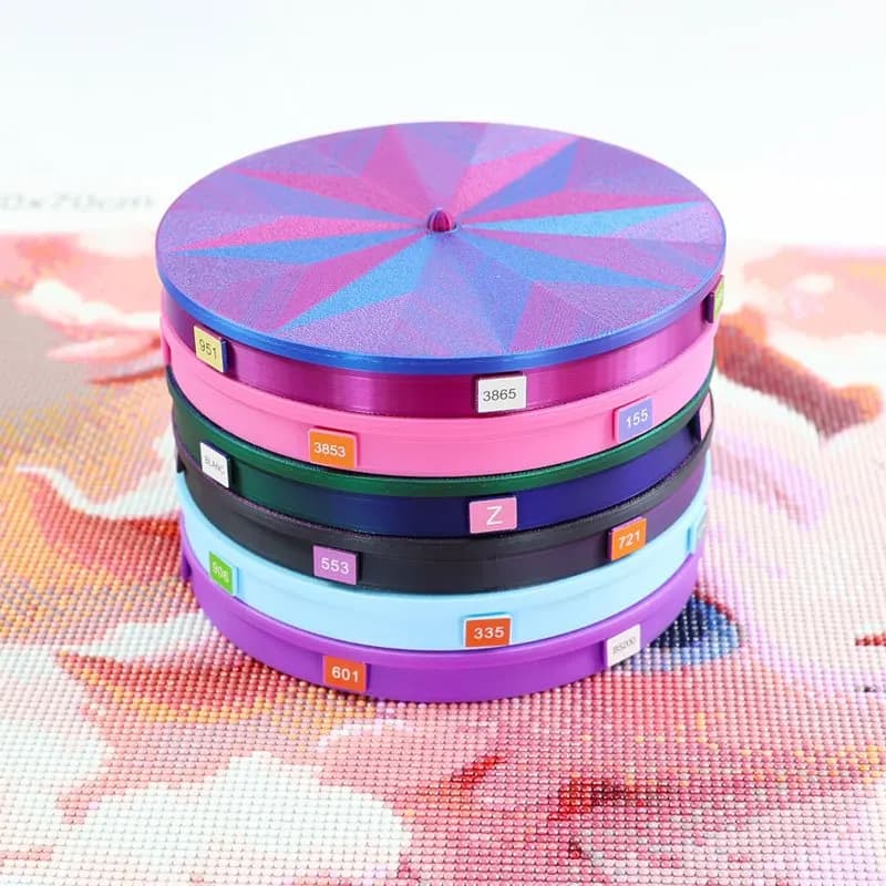 Set di 6 Vassoi per Pittura Diamantata con Coperchi, Accessori per Arte Diamantata Fai-da-Te, Regalo Perfetto per gli Amanti della Pittura Diamantata