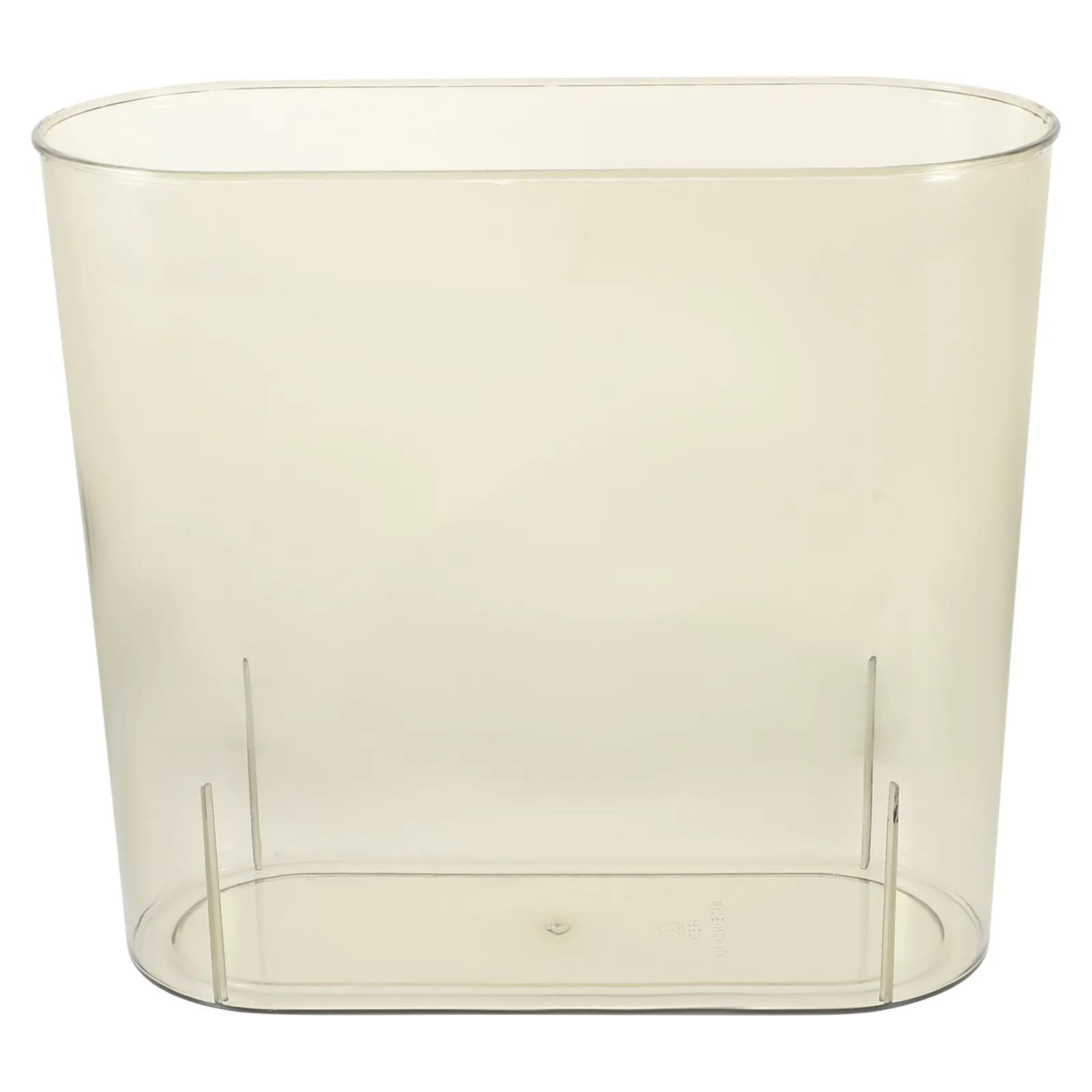 Clear Slim Trash Can Multi Functional Household Plastic Garbage Bin for Bathroom Kitchen Bedroom Office Recycle Wastebasket