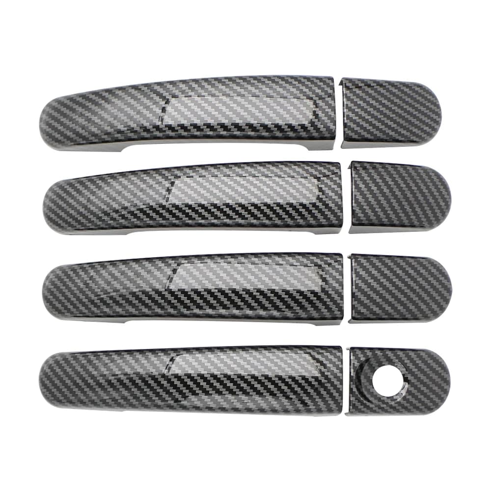 Copertura della maniglia della porta per Ford Focus 2 MK2 2005 - 2011 Focus 3 MK3 2012 - 2018 maniglie della portiera dell'auto 4 pezzi rivestimento adesivo in fibra di carbonio
