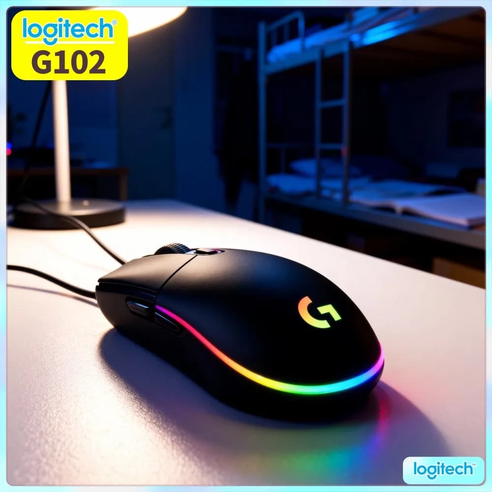 Logitech G102 Prodigy Gaming Mouse,Dust Blocking Shell Design,Reduce Internal Pollution Maintain Long Stable Operation