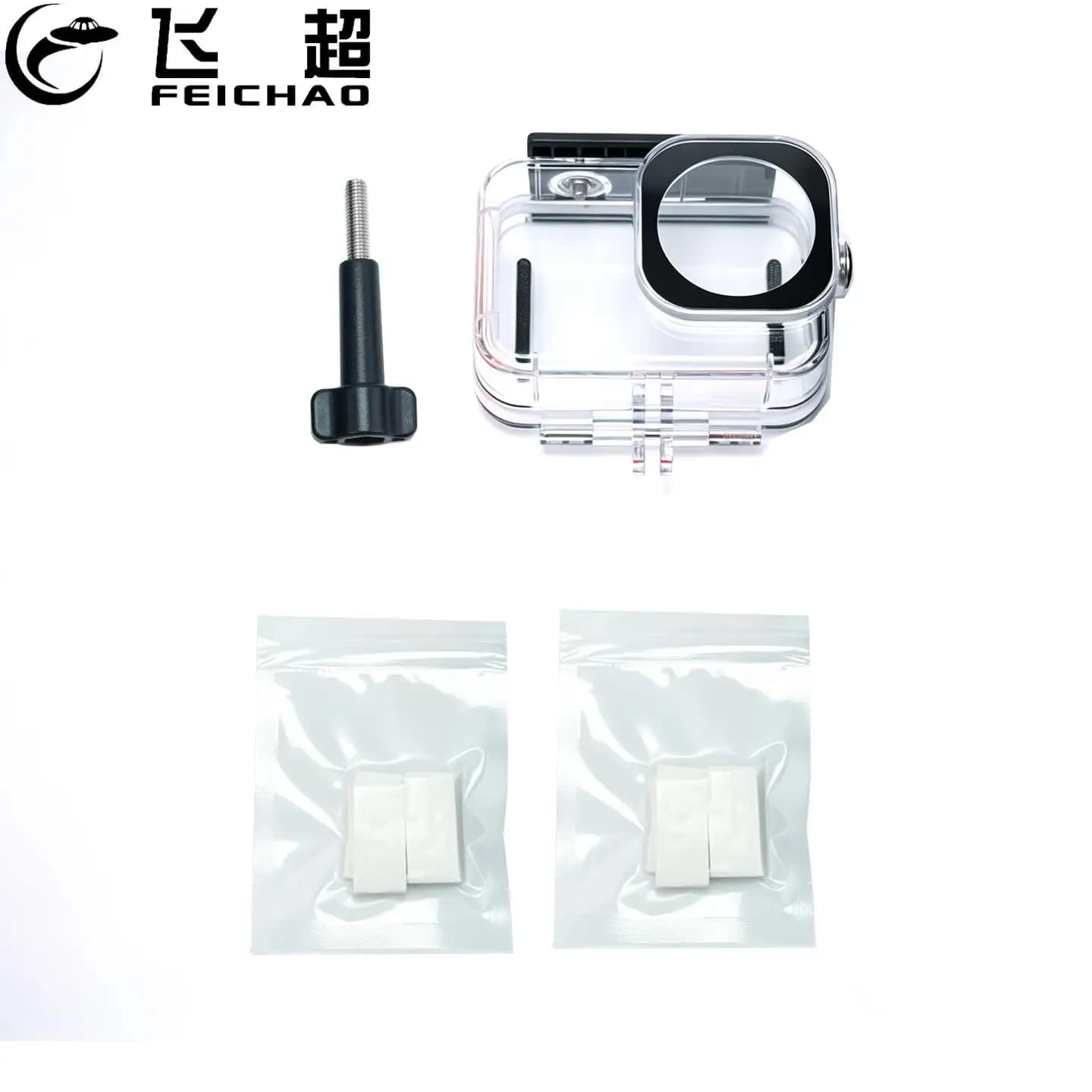 60M Waterproof Diving Case with Hand Grip for DJI OSMO Action 6 Action Camera Snorkeling Surfing & Deep Sea Diving Accessories