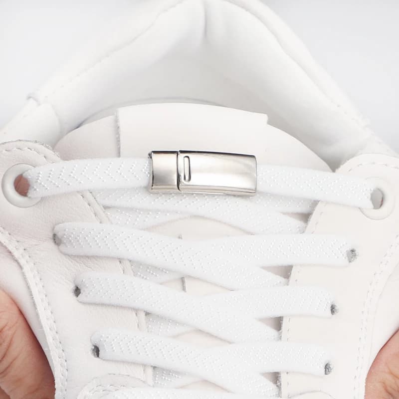 1 paio di lacci magnetici con chiusura magnetica senza cravatte lacci elastici Sneakers No Tie lacci per scarpe per bambini elastici per lacci piatti per adulti